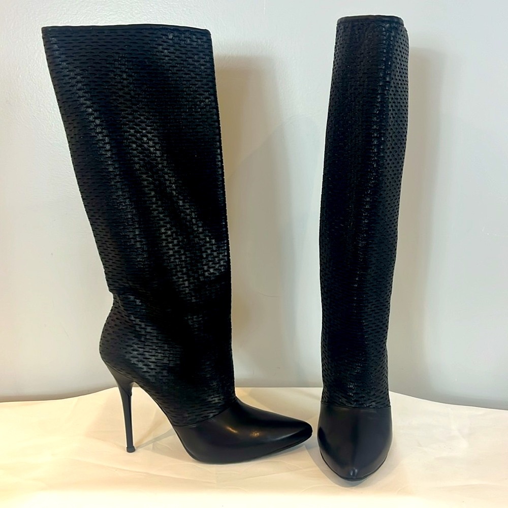 Georgina Goodman Black Leather Long  Boots
